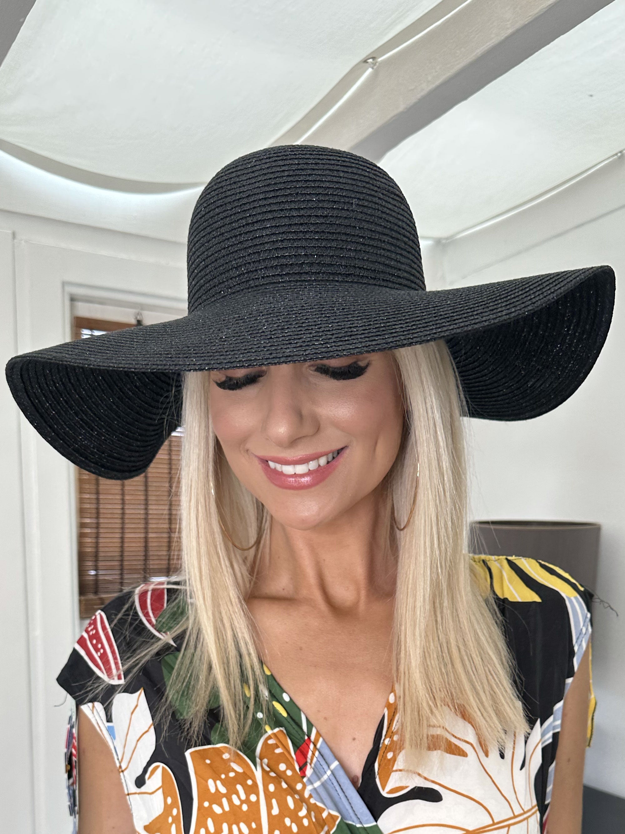 Petri - Stor sommerhat i plain farver